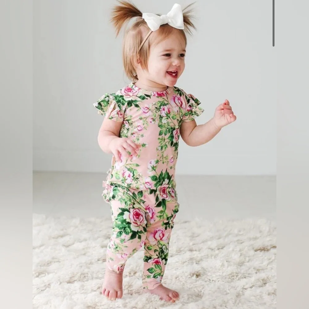Posh Peanut - Floral Romper